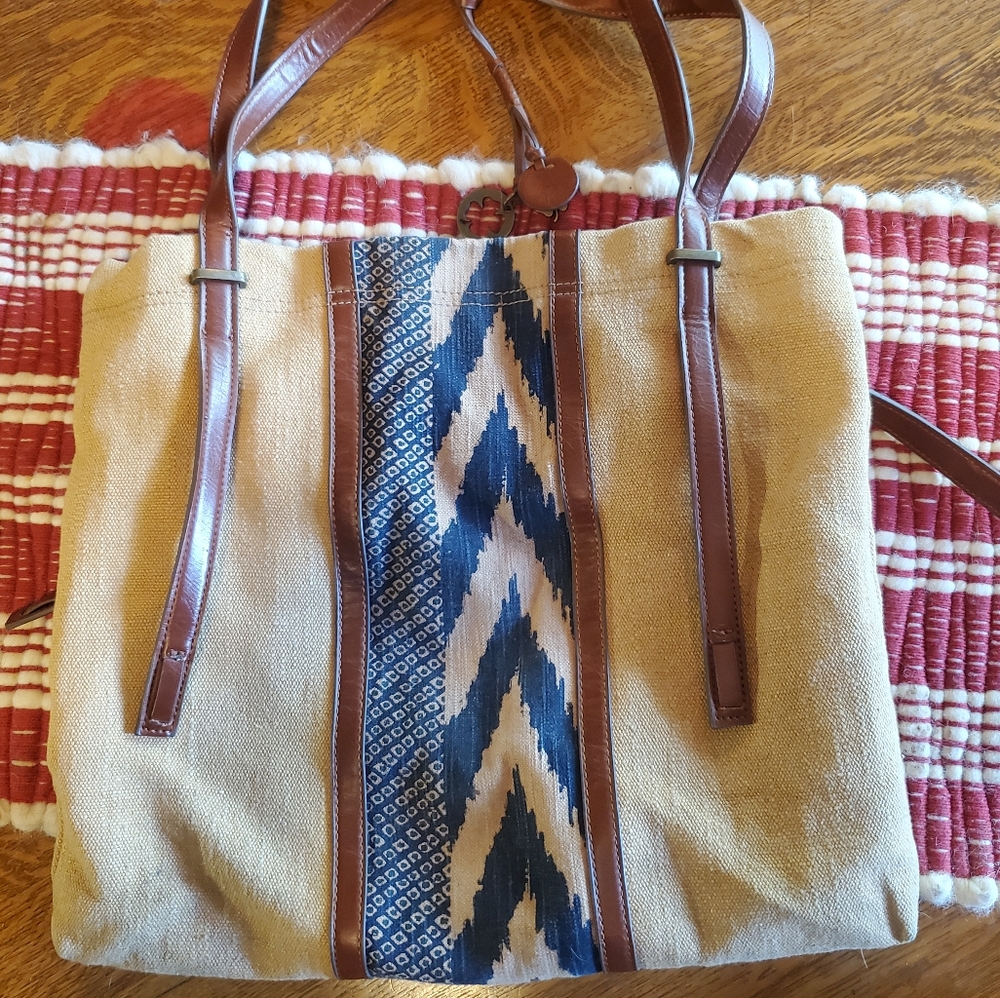 Lucky Brand | Southwestern Cotton/Linen Tote Bag